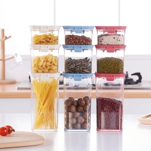 厂家现货批发厨房密封罐 五谷杂粮塑料密封收纳盒 食品罐 杂粮罐